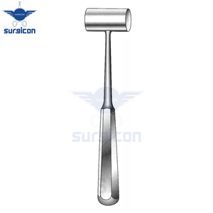 Marteau chirurgical orthopédique Partsch, longueur 18 cm / 7 pouces, diamètre 22 mm, poids 200 g / 7 oz, instrument pour os - Product Image 4