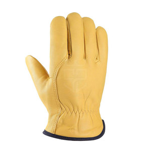 Guantes de Seguridad Industriales de Cuero Premium con Costuras Reforzadas y Alta Durabilidad para Tareas Exigentes - Product Image 4