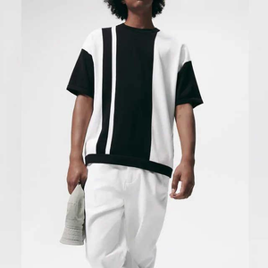 T-shirt pour homme style urbain, en coton, décontracté, coupe ample, manches courtes, mode estivale, fournisseur direct d'usine OEM en gros - Product Image 5