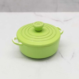 Mini pot en émail, ustensile de cuisine en métal, réplique de vaisselle en poterie pour scène de cuisine de maison de poupée, décoration DIY pour les 14 ans et plus - Product Image 5