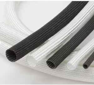 SUNBOW BFS-007 Blanco 600°C Accesorios de Aislamiento Electrónico de Alta Tensión y Alta Temperatura Funda Térmica de Fibra de Vidrio Trenzada - Product Image 3