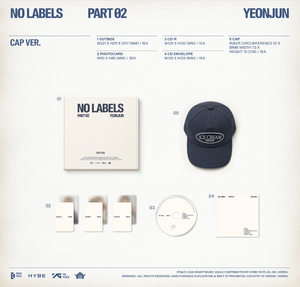 TXT YEONJUN - [ NO <b>LABELS</b> : PART 02 ] (CAP Ver.) KPOP <b>CD</b> ALBUM BEST SELLING KOREA for ALL AGES - Product Image 5