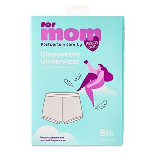 Mutande Post-Parto Usa e Getta a Vita Alta per Donne, Taglia Regolare (Girovita da 28 a 42 Pollici Allungati), Confezione da 8 Slip Igienici - Product Image 1