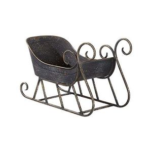 Best Selling Christmas Decorations Vintage Galvanized Iron Christmas Sleigh for Christmas Ornaments Decorations - Product Image 4