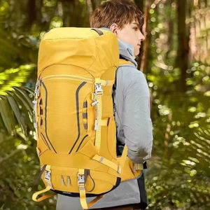 Yellow Outdoor Hiking <b>Backpack</b> Water Resistant Ripstop Nylon Trekking Rucksack Camping Bag travel bag - Product Image 5
