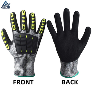 Gants de sécurité résistants aux chocs, avec protection des jointures en TPR et grip antidérapant, résistants aux coupures, pour travaux industriels - Product Image 2