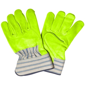 Gants de travail en cuir de vachette pleine fleur de qualité supérieure, résistants, pour riggers canadiens, jardinage, sécurité, avec protection des mains - Product Image 2