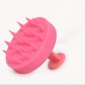 Brosse de massage du cuir chevelu en plastique imperméable et durable pour le shampoing, nettoyage en profondeur, exfoliation, stimulation de la circulation sanguine pour hommes et femmes - Product Image 1