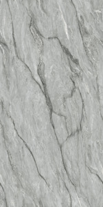 Baldosa de Suelo Anthani Gris con Aspecto de Mármol de 600x1200 mm, Superficie Brillante, Resistente al Agua, Decorativa para Sala de Estar y Baño - Product Image 3