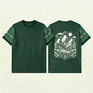 เสื้อยืดผู้ชายคุณภาพพรีเมียม ผ้าฝ้าย 100% แขนสั้น คอกลม สีพื้น สไตล์ลำลอง ใส่สบายช่วงฤดูร้อน ทรงหลวม ไม่เป็นขุย ขายส่ง - Product Image 2
