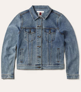 Veste en jean à capuche unie décontractée pour homme 2026 – Nouvelle mode streetwear coupe-vent hiver 100 % coton avec logo frontal - Product Image 1