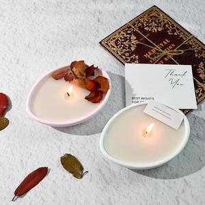 Hemisphere Boat Candle Cup Succulent Pot Storage Gypsum <b>Resin</b> Candle Silicone <b>Mold</b> - Product Image 3