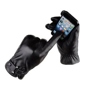 Gants en cuir durables pour usage quotidien, gants en cuir pour hommes, pour temps froid, gants en cuir doux avec doublure chaude - Product Image 5