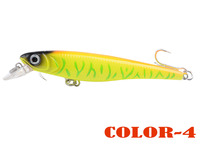 Leurre flottant avec bille en acier coulissante, adapté à la truite, au black-bass et au bar. Matériel de pêche en eau douce.
