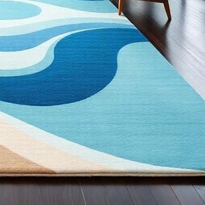 Abstract Wave Design Area Rug Modern Living Room Carpet Large <b>Floor</b> Rug Soft Luxury Hand Tufted Bedroom Home Decor Carpet - Product Image 2