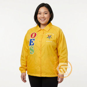 Customized Order Eastern <b>Star</b> Polyester Embroidered Line <b>Jacket</b> High Quality Greek Apparel Women OES Coaching <b>Jackets</b> Waterproof - Product Image 2