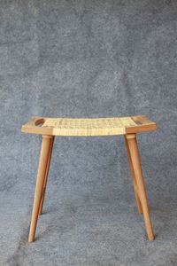 Best Selling Lightweight Arya <b>Stool</b> with Solid Teak Wood Frame and Handcrafted Rattan Weaving Well Sanded Finish for Living Room - Product Image 4