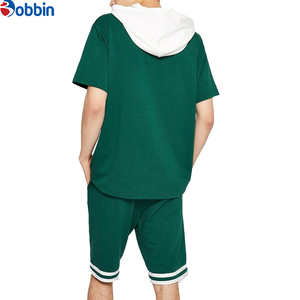 Nueva Llegada Conjunto Personalizado de Sudadera con Capucha y Pantalones Cortos para Hombre Tallas Grandes, Conjunto de Verano Informal con Lavado Ácido - Product Image 2