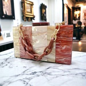 Bolso de Mano de Resina de Diseño para Mujer, Accesorios de Moda para Fiestas y Eventos Formales - Product Image 5
