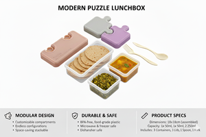 Kids Lunchbox for School, Kinder Lunch <b>Box</b>, <b>Kitchen</b> <b>Storage</b> Lunch <b>Box</b> for Daily Use - Product Image 5