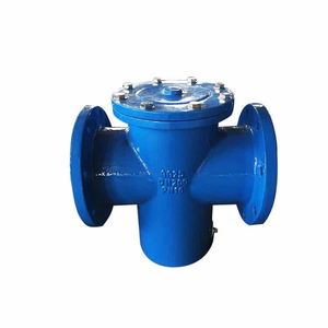 Válvula de Retención Industrial Azul con Brida de 2 Pulgadas para Filtración de Agua, Uso General, Operación Manual - Product Image 1