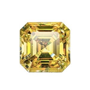 Color de lujo amarillo Asscher corte DEF VVS VS 1CT 2CT 3CT 4CT HPHT CVD IGI/GIA certificado suelto sintético Natural laboratorio cultivado diamante - Product Image 1
