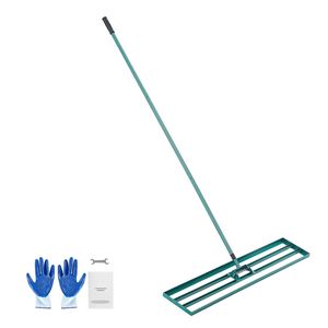 Rastrello Livellatore per Prato con Manico in Acciaio da 78 Pollici, 48x10 Pollici, Attrezzo da Giardino Resistente con Testa in Plastica, Livella il Tuo Prato Facilmente - Product Image 6