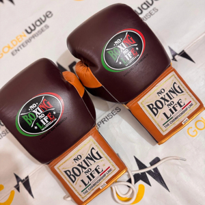 Guantes de Boxeo de Primera Calidad, Estilo Único Hecho a Medida, Sin Boxeo No Hay Vida, Cuero Vacuno Original, Fabricación Profesional - Product Image 1