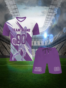 ชุดเสื้อยืดคอวีและกางเกงขาสั้นเทนนิส TRIBON SPORTS แบบสั่งทำพิเศษ พิมพ์ลายแบบ Sublimation ระบายเหงื่อได้ดี ผลิตจากโพลีเอสเตอร์/คอตตอน สำหรับผู้ใหญ่ 男女  ชุดกีฬา - Product Image 6