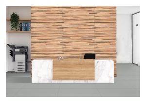 Carreaux de porcelaine rainurés gris graphite effet bois 600x1200mm – Carreaux muraux gris bois modernes de qualité supérieure pour l'architecture contemporaine - Product Image 4