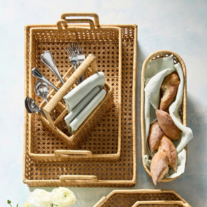 Panier à pain ovale en rotin, best-seller, fait main, rotin naturel, pour pain, fruits et en-cas, boulangerie, restaurant - Product Image 2