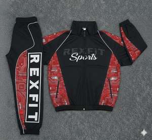 Wholesale Custom Printed Streetwear Color Block Jacket <b>Pant</b> Tracksuits Lightweight Breathable Hooded Comfortable Tracksuits - Product Image 6