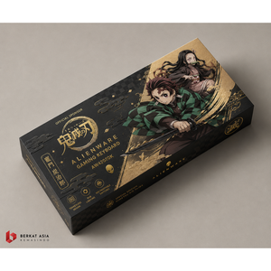 <b>Black</b> Gold Anime Theme Electronics Gaming Keyboard Packaging <b>Box</b> - Product Image 1