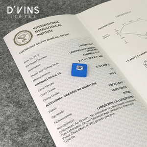 D'vins Jewels Diamant CVD blanc de 0,7 carat, taille émeraude, D VVS2, cultivé en laboratoire, de Surat, en vrac, produit phare - Product Image 5