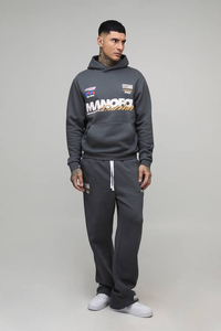 Conjunto Deportivo Personalizado para Hombre, 100% Algodón, 420 g/m², Estilo Casual, Sudadera con Capucha y Pantalones Deportivos de Alta Calidad - Product Image 4