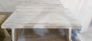 Contemporary Handmade Wooden <b>Coffee</b> <b>Table</b> <b>White</b> Antique Taper Leg Broad Strong for Home Cafe Garden Custom Finish Sizes - Product Image 6