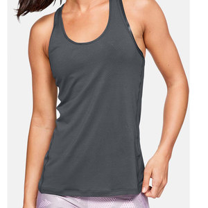 Débardeurs personnalisés pour femme, couleur unie, côtelés, coupe courte, avec logo personnalisé, sans manches, pour le sport, vente en gros - Product Image 3