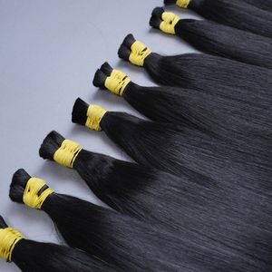 Cheveux en vrac Remy noirs # Extensions de cheveux humains lisses de 16 pouces (40 cm) à trame unique, cheveux vietnamiens bruts, produit de beauté pour femmes - Product Image 6