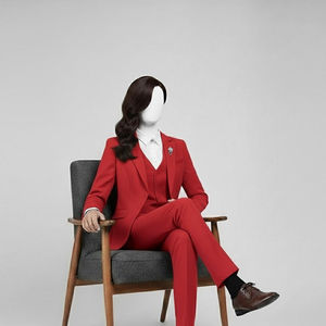 Blazer para Mujer, Color Sólido, Manga Larga, Un Solo Botón, Blazers de Oficina, Traje para Mujer, Chaquetas de Negocios para Mujer - Product Image 6