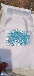 Piedra Preciosa Sintética de Aguamarina Creada en Laboratorio, Corte Corazón, Color Azul Cielo, 6x6mm, 2.5-3.5 Quilates, Sin Certificado, para Joyería - Product Image 3