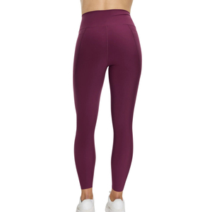 High Waist Seamless Warm Full Length Leggings Solid Color Knitted Stretch <b>Tummy</b> <b>Control</b> Casual Style for Women Autumn - Product Image 3