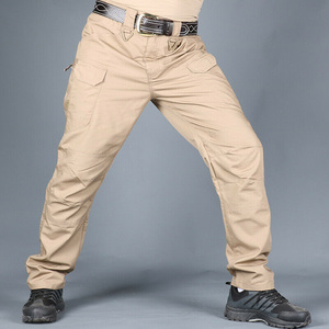 SANGLASPORTS High Quality Tactical Cargo Pants Multi-bag <b>Overalls</b> Wear Resistant Polyester/Cotton Green Elastic Trousers <b>Men</b> - Product Image 3