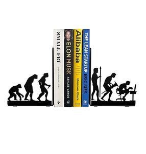 Les meilleures ventes de serre-livres en fer pour la décoration de la bibliothèque à domicile, améliorant l'organisation des étagères grâce à un design métallique moderne et à sa stabilité - Product Image 1