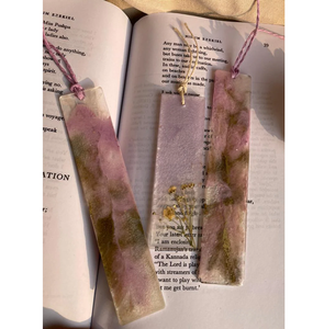 Marcapáginas de resina epoxi natural con purpurina rosa, artículos de manualidades nuevos para la escuela, soporte para páginas de libros para niños, a buen precio. - Product Image 4