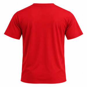 Mens <b>Plain</b> Red Crew Neck <b>T</b> <b>Shirt</b> Short Sleeve Lightweight Casual Cotton Blend Custom Blank Tee <b>Shirt</b> - Product Image 2