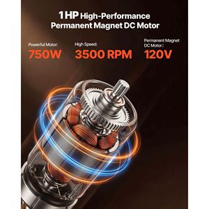 Dissipatore di rifiuti alimentari da cucina con motore DC da 1HP 3500RPM a alimentazione continua, trituratore di rifiuti alimentari EZ Connect - Product Image 2