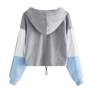 Sudadera Corta con Capucha para Mujer, Fabricada en Fábrica, de Forro Polar, Resistente al Viento, de Secado Rápido, Transpirable, Ecológica, de la Mejor Calidad para Invierno, con Logotipo Frontal - Product Image 2