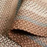 Tapis rond en jute 100% naturel personnalisé, design tressé avec un look rustique champêtre, taille personnalisable, tapis de sol disponible - Product Image 2