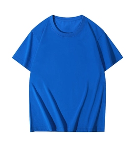 T-shirt décontracté pour homme en gros, 100 % coton épais, coupe ajustée, manches courtes, motif uni, design vierge - Product Image 5