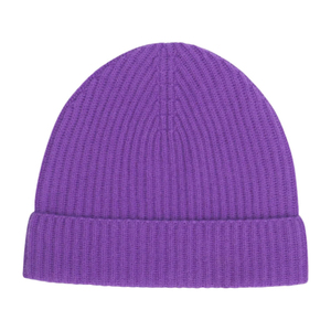 Gorro Unisex Morado, 100% Acrílico, Tejido, Color Sólido, Casual, de Invierno, para Adultos, 56-58CM, Gorros Multicolores - Product Image 6